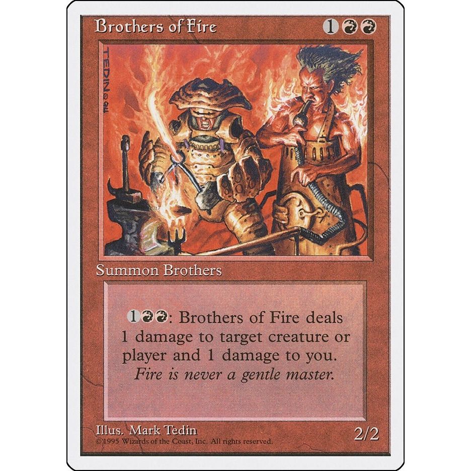 Image for Brothers of Fire (4ED) - Magic: The Gathering