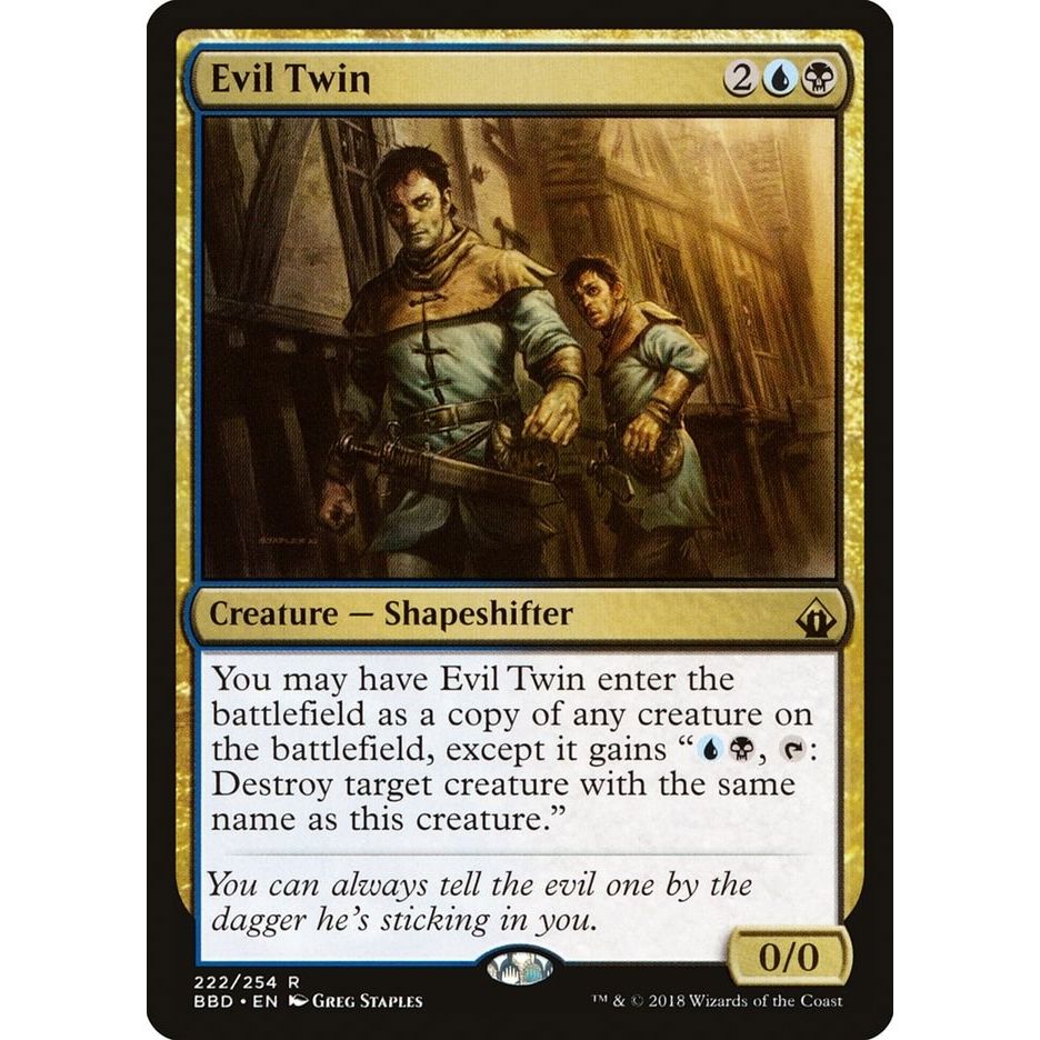 Image for Evil Twin (222) (BBD) - Magic: The Gathering