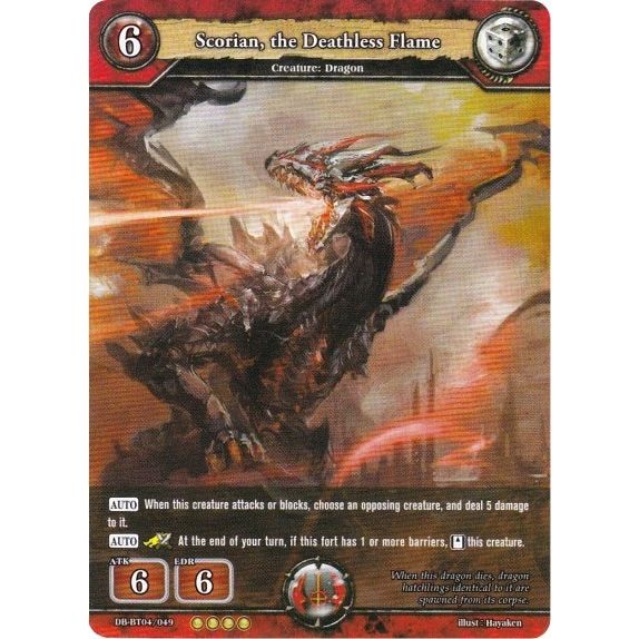 Image for Scorian, the Deathless Flame (DB-BT04/049) (BP04) - Dragoborne