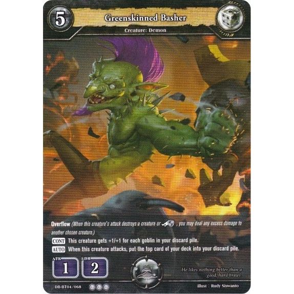 Image for Greenskinned Basher (DB-BT04/068) (BP04) - Dragoborne