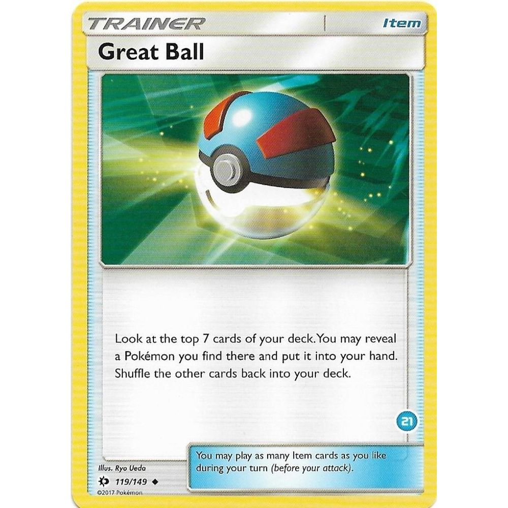 Image for Great Ball (#21, Alolan Ninetales Half-Deck) (21/30) (SMK2) - Pokemon