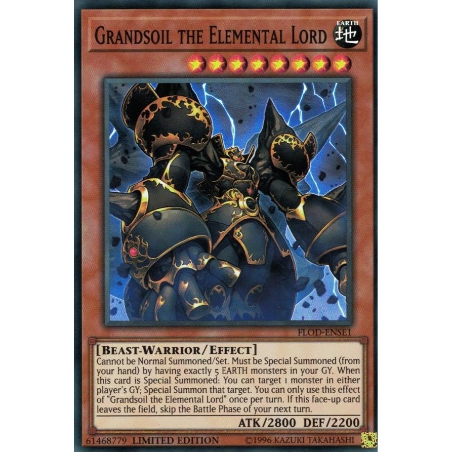 Image for Grandsoil the Elemental Lord (FLOD-ENSE1) (FLOD) - YuGiOh