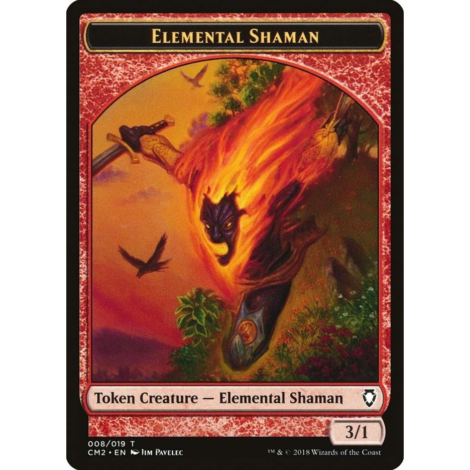 Image for Elemental Shaman Token (8) (CM2) - Magic: The Gathering