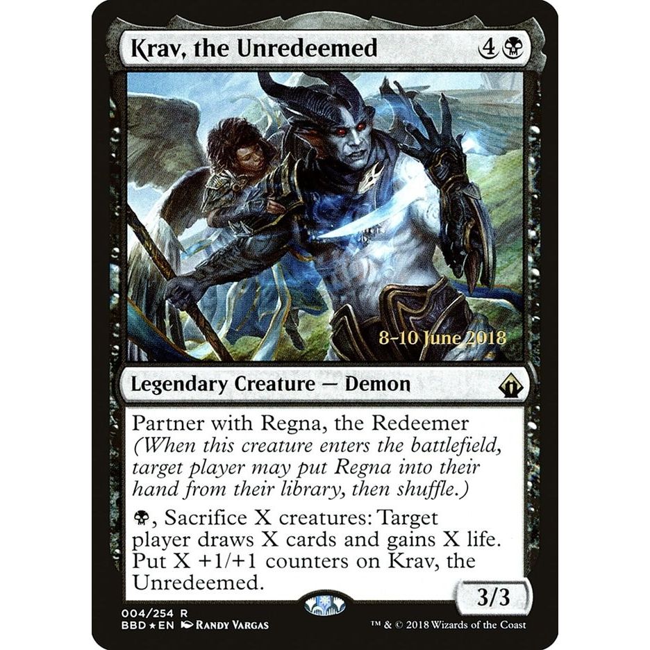 Image for Krav, the Unredeemed (4) (LARP) - Magic: The Gathering