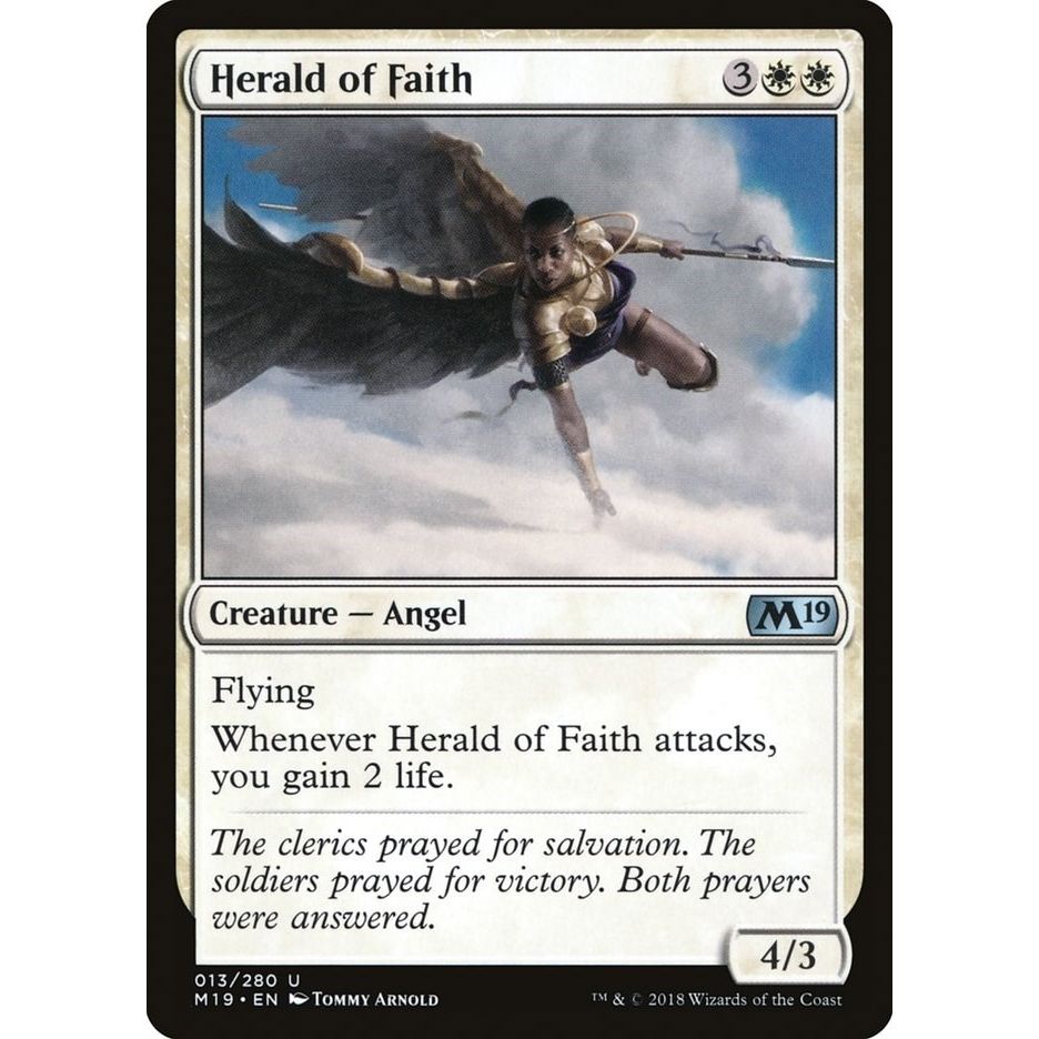 Image for Herald of Faith (13) (M19) - Magic: The Gathering