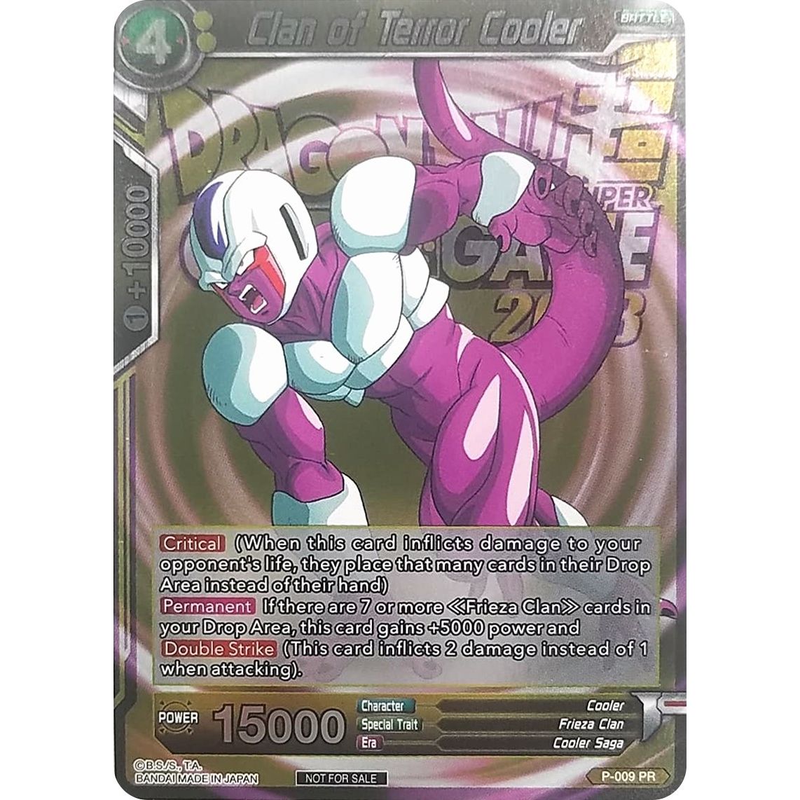Image for Clan of Terror Cooler (Metallic Foil) (Event Pack 2018) (P-009) (PR) - Dragon Ball Super: Masters