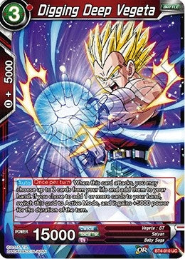 Image for Digging Deep Vegeta (BT4-010) (DBS-B04) - Dragon Ball Super: Masters
