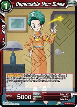 Image for Dependable Mom Bulma (BT4-013) (DBS-B04) - Dragon Ball Super: Masters