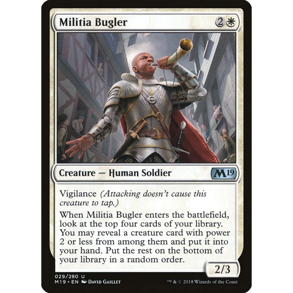 Image for Militia Bugler (29) (M19) - Magic: The Gathering