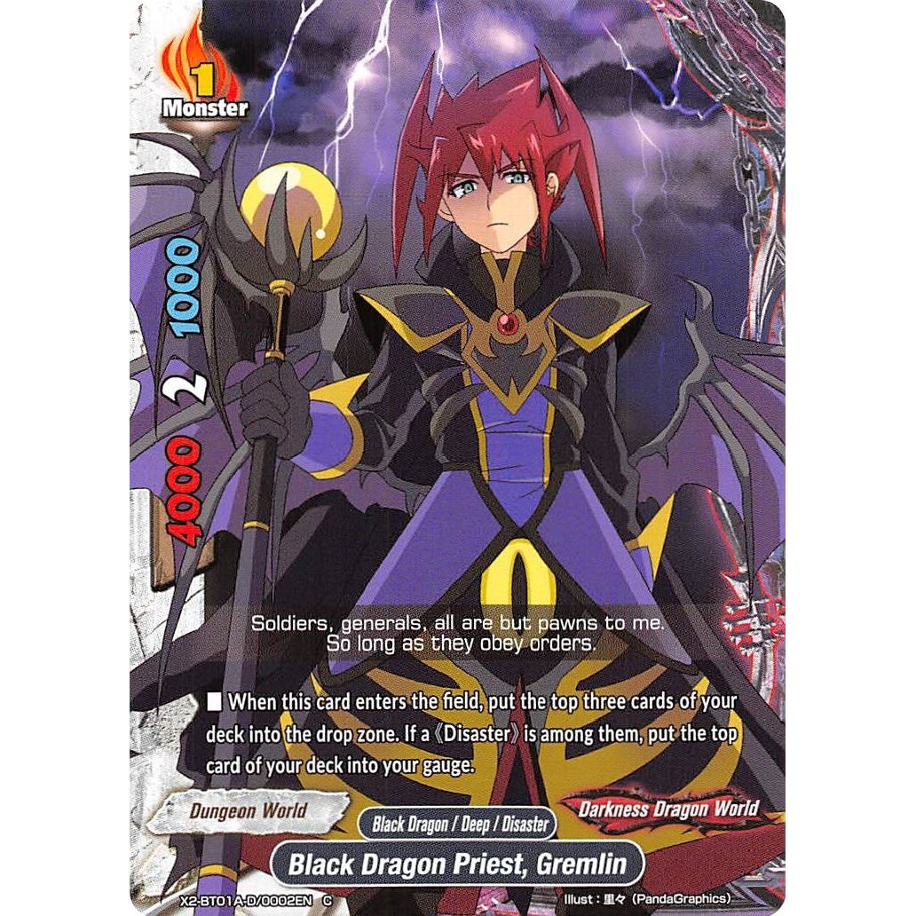Image for Black Dragon Priest, Gremlin (X2-BT01A-D/0002EN) (X2BT01A) - Future Card BuddyFight