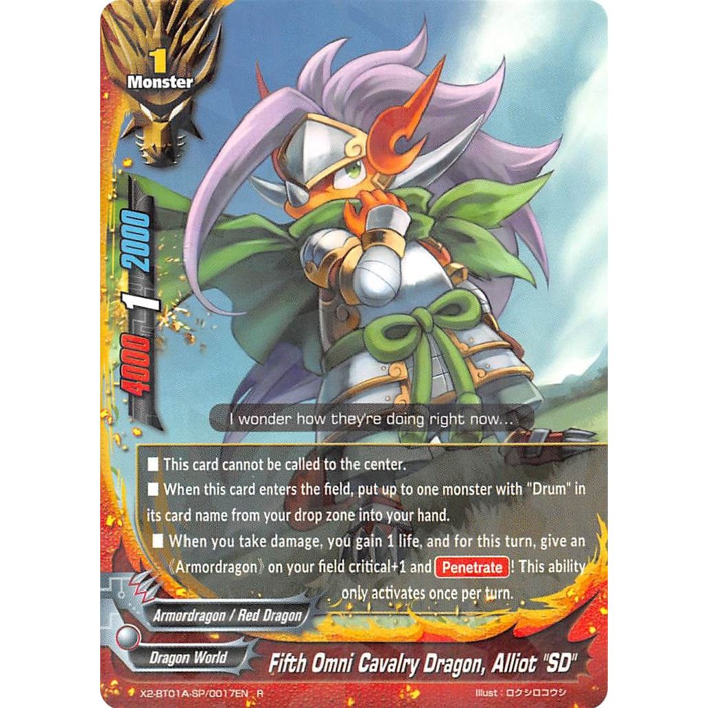 Image for Fifth Omni Cavalry Dragon, Alliot "SD" (X2-BT01A-SP/0017EN) (X2BT01A) - Future Card BuddyFight