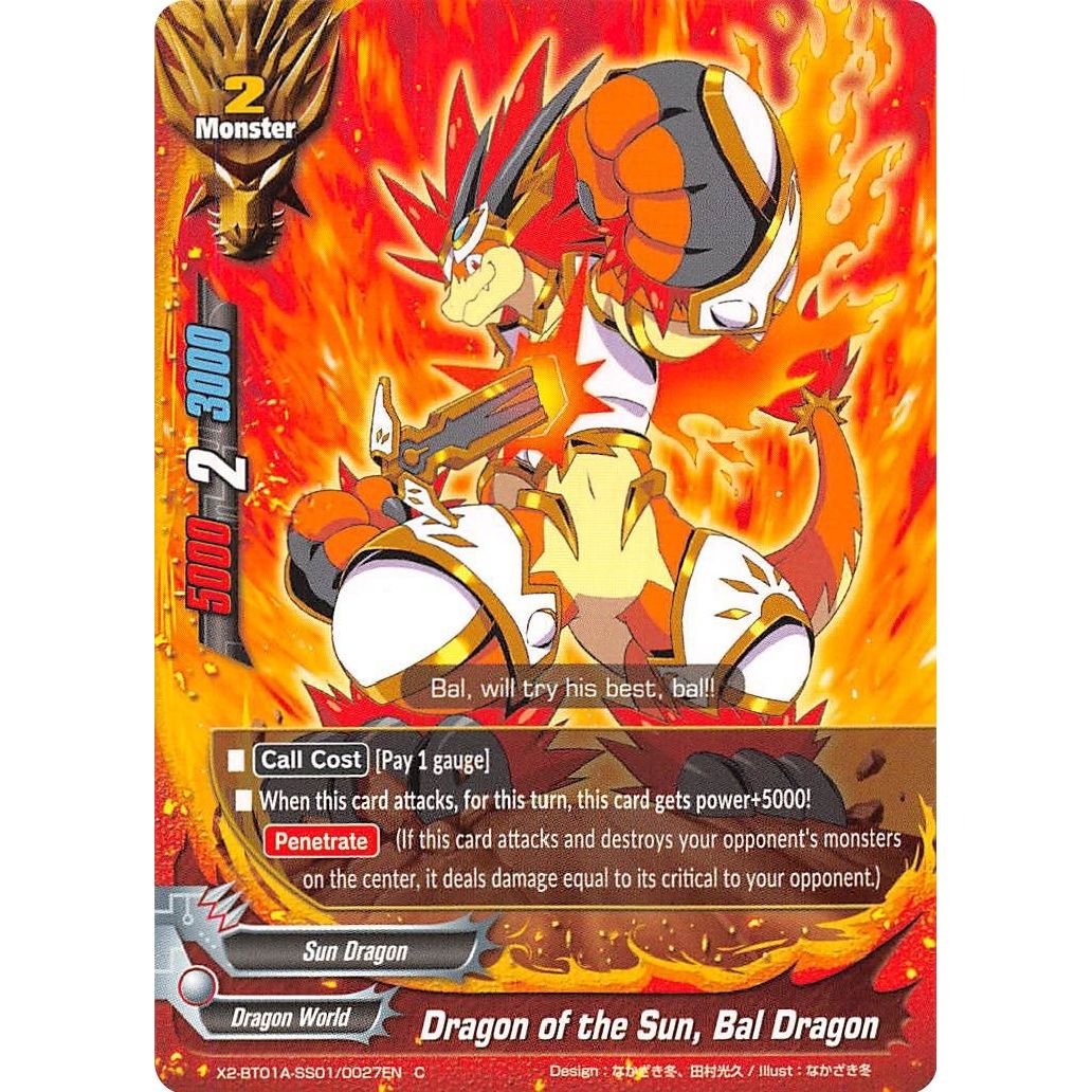Image for Dragon of the Sun, Bal Dragon (X2-BT01A-SS01/0027EN) (X2BT01A) - Future Card BuddyFight