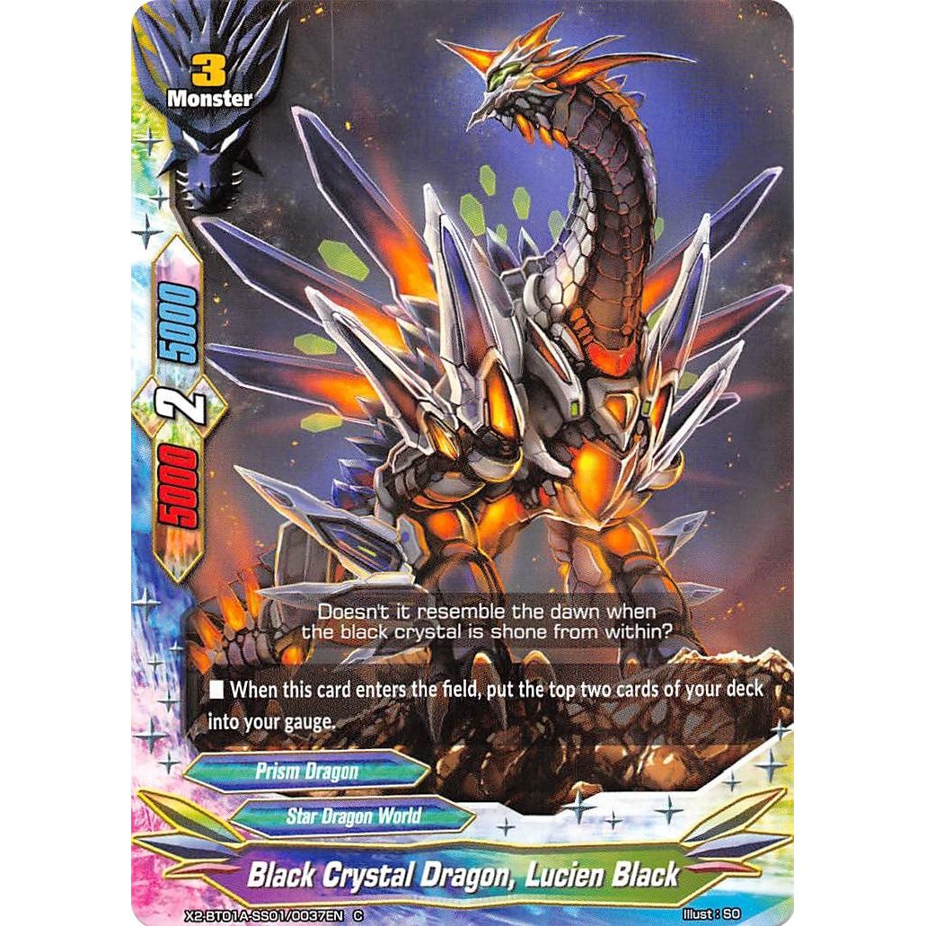 Image for Black Crystal Dragon, Lucien Black (X2-BT01A-SS01/0037EN) (X2BT01A) - Future Card BuddyFight