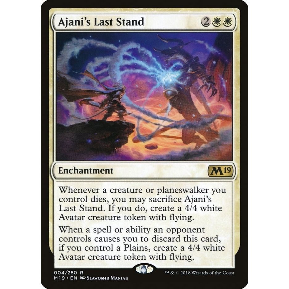 Image for Ajani's Last Stand (4) (M19) - Magic: The Gathering