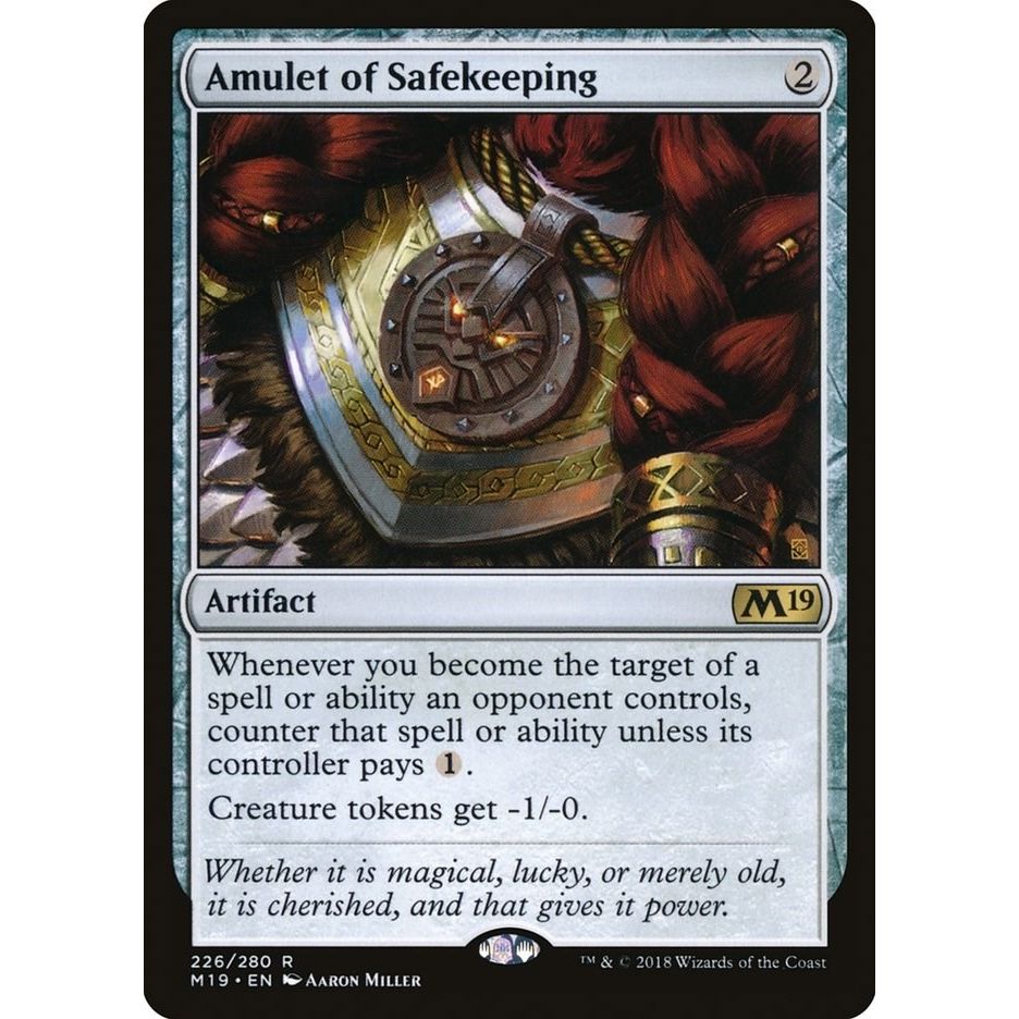 Image for Amulet of Safekeeping (226) (M19) - Magic: The Gathering