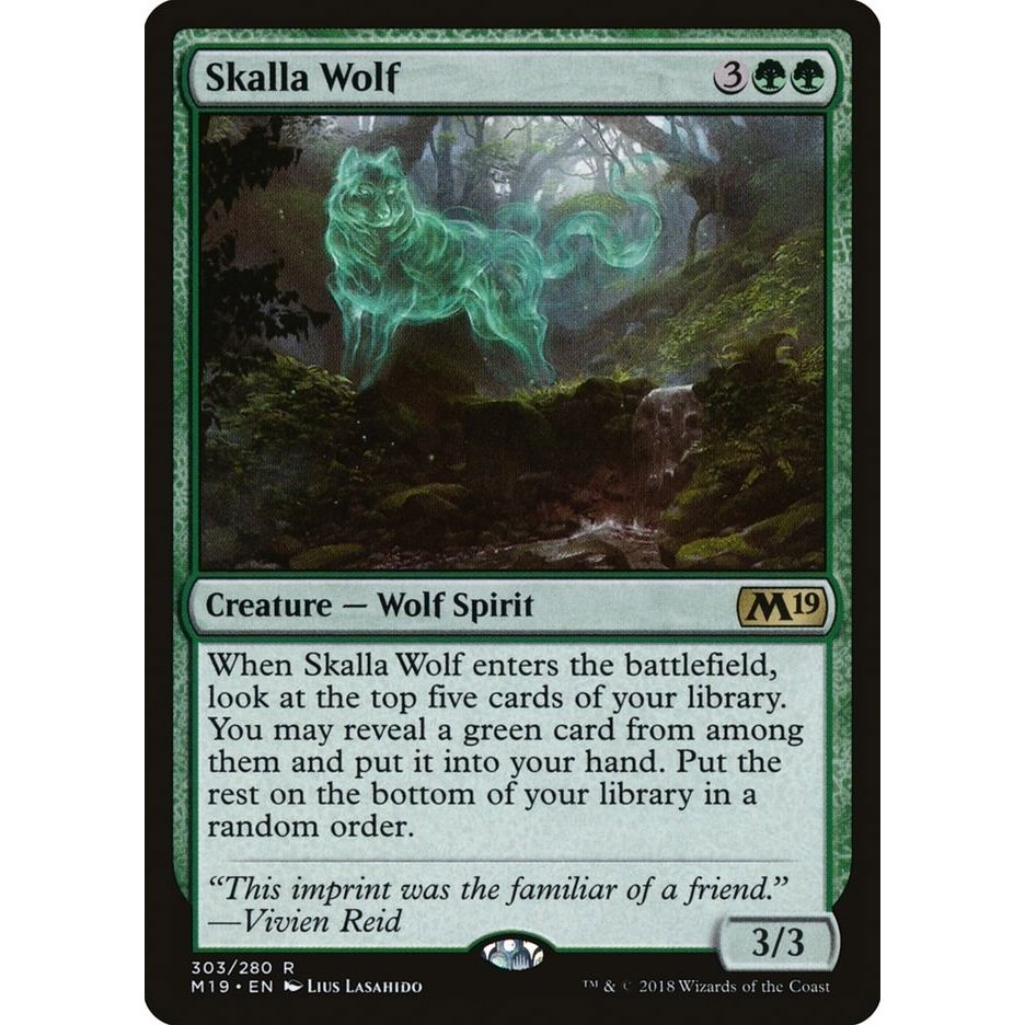 Image for Skalla Wolf (303) (M19) - Magic: The Gathering