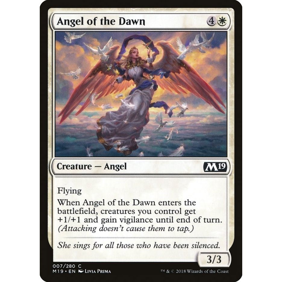 Image for Angel of the Dawn (7) (M19) - Magic: The Gathering