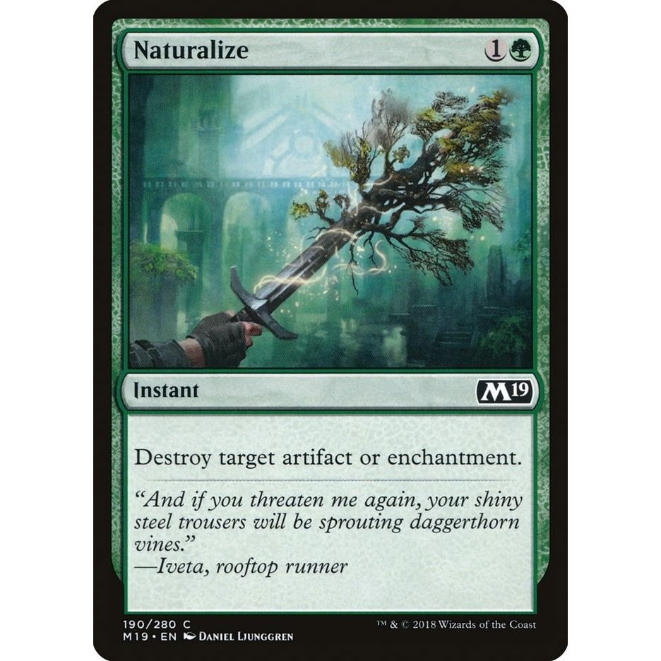 Image for Naturalize (190) (M19) - Magic: The Gathering