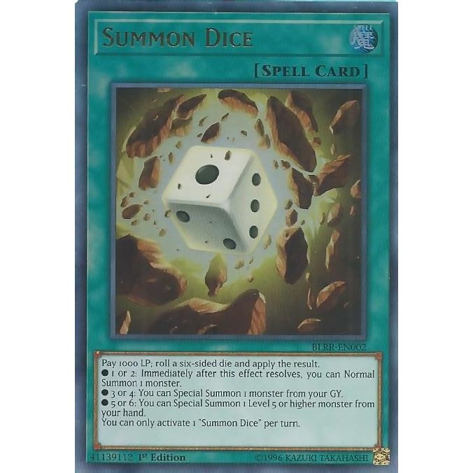 Image for Summon Dice (BLRR-EN002) (BLRR) - YuGiOh