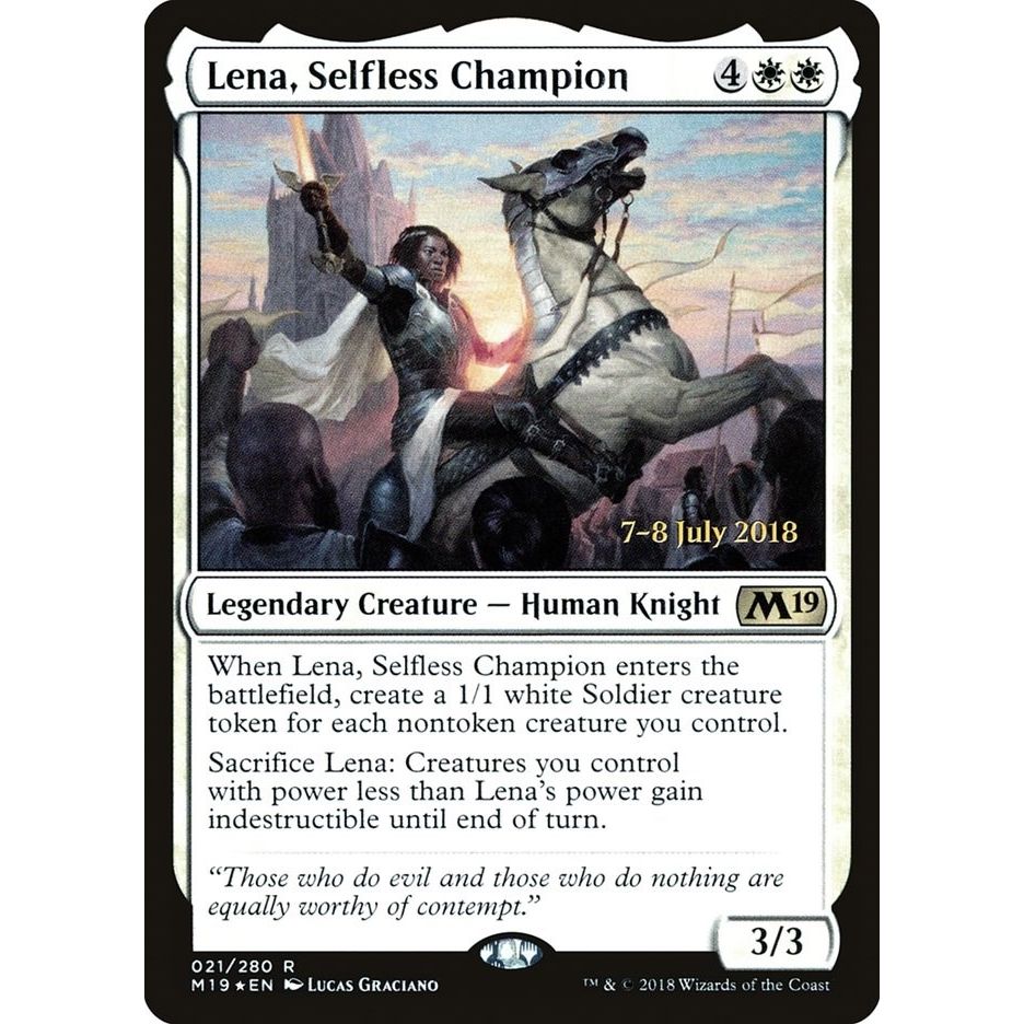 Image for Lena, Selfless Champion (21) (PRE) - Magic: The Gathering