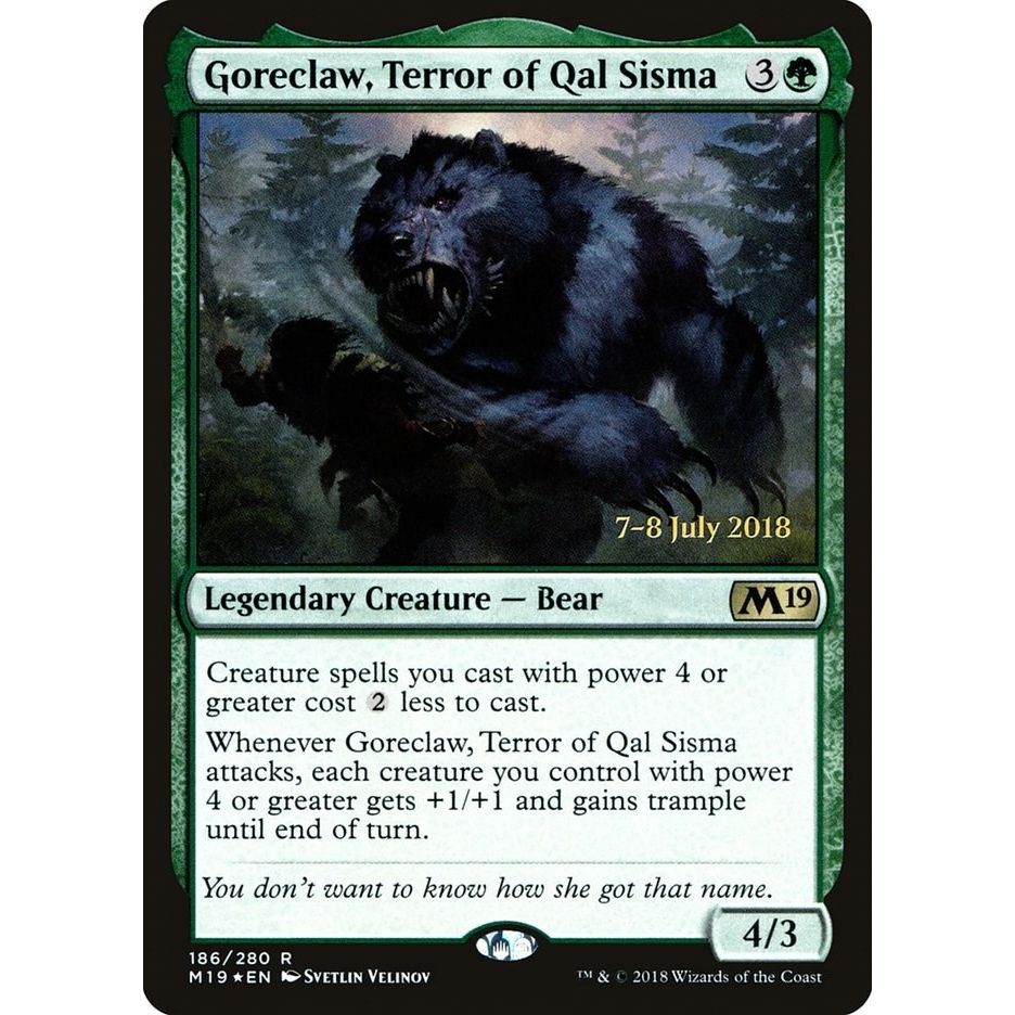 Image for Goreclaw, Terror of Qal Sisma (186) (PRE) - Magic: The Gathering