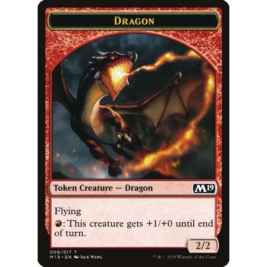 Image for Dragon Token (009) (9) (M19) - Magic: The Gathering