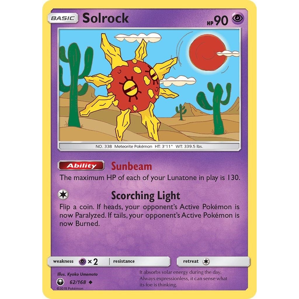 Image for Solrock (62/168) (CES) - Pokemon