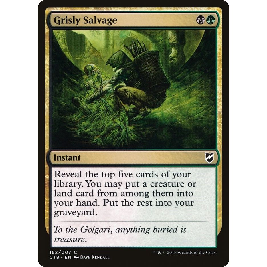 Image for Grisly Salvage (182) (C18) - Magic: The Gathering
