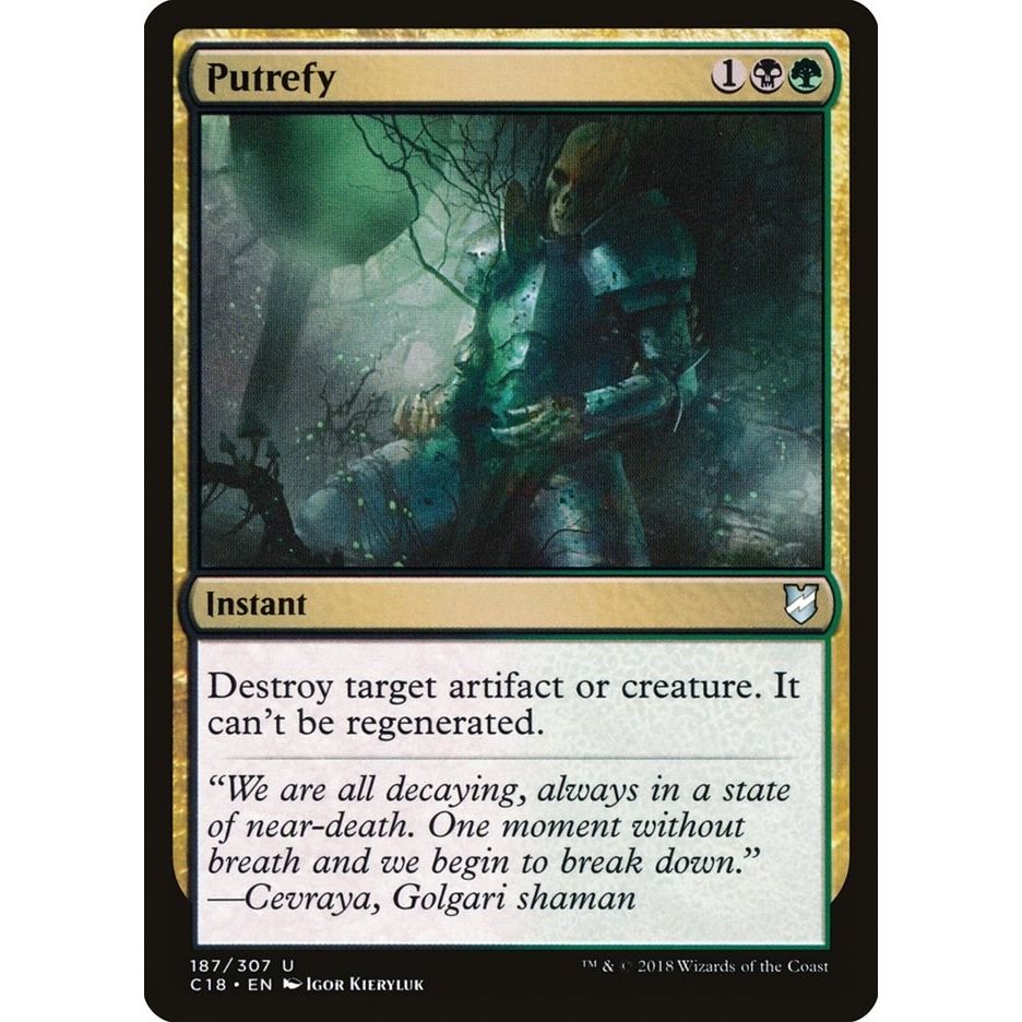 Image for Putrefy (187) (C18) - Magic: The Gathering