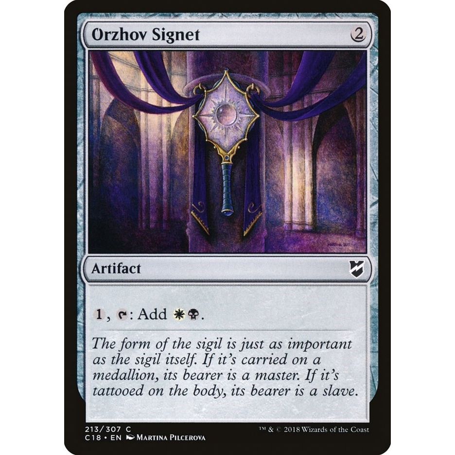 Image for Orzhov Signet (213) (C18) - Magic: The Gathering