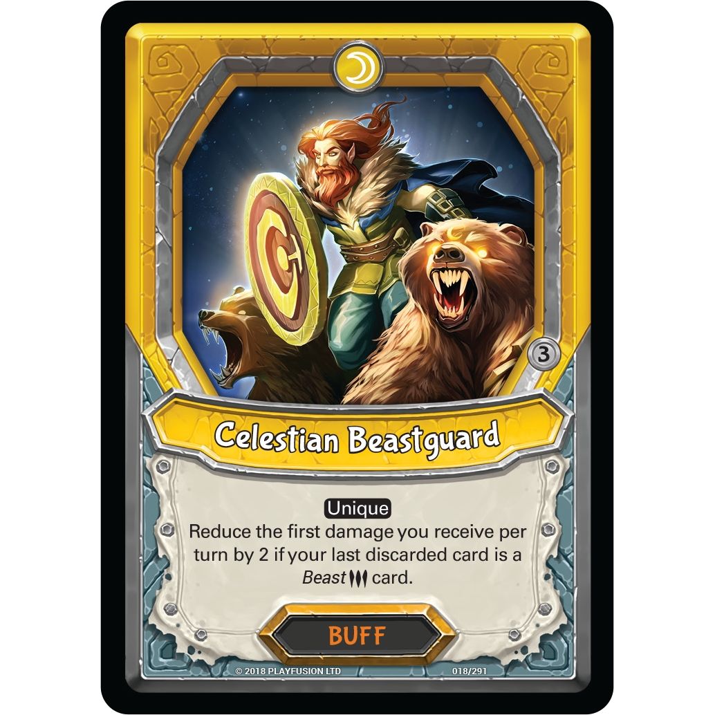 Image for Celestian Beastguard (Claimed) (18) (KIN) - Lightseekers TCG