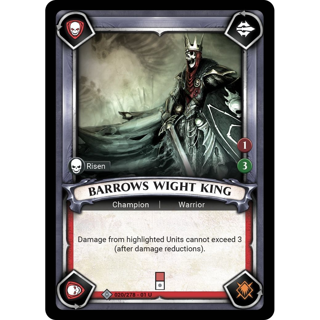 Image for Barrows Wight King (Unclaimed) (020/278) (WHAOSC) - Warhammer Age of Sigmar Champions TCG