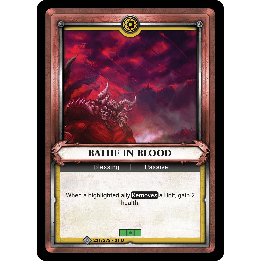 Image for Bathe in Blood (Claimed) (231/278) (WHAOSC) - Warhammer Age of Sigmar Champions TCG