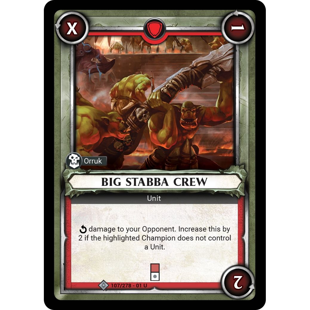 Image for Big Stabba Crew (Unclaimed) (107/278) (WHAOSC) - Warhammer Age of Sigmar Champions TCG