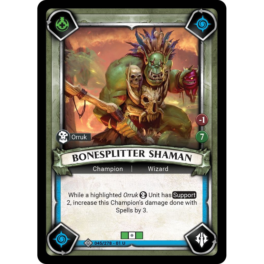 Image for Bonesplitter Shaman (Unclaimed) (045/278) (WHAOSC) - Warhammer Age of Sigmar Champions TCG