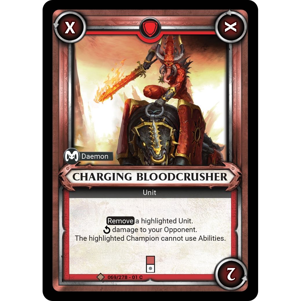 Image for Charging Bloodcrusher (Unclaimed) (069/278) (WHAOSC) - Warhammer Age of Sigmar Champions TCG