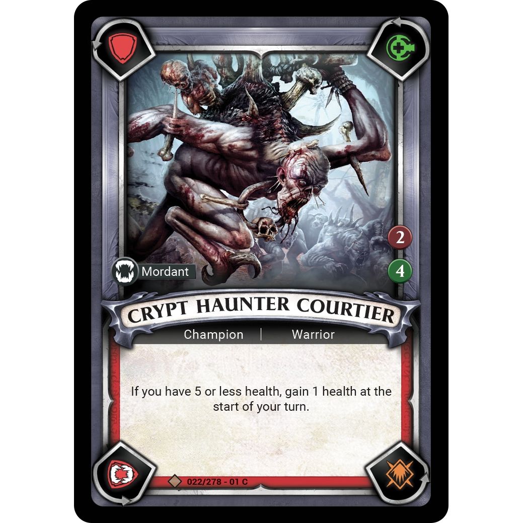 Image for Crypt Haunter Courtier (Unclaimed) (022/278) (WHAOSC) - Warhammer Age of Sigmar Champions TCG