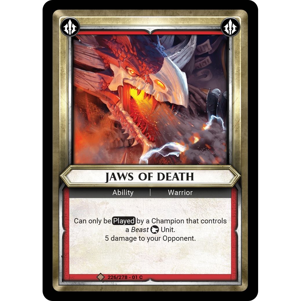 Image for Jaws of Death (Unclaimed) (226/278) (WHAOSC) - Warhammer Age of Sigmar Champions TCG