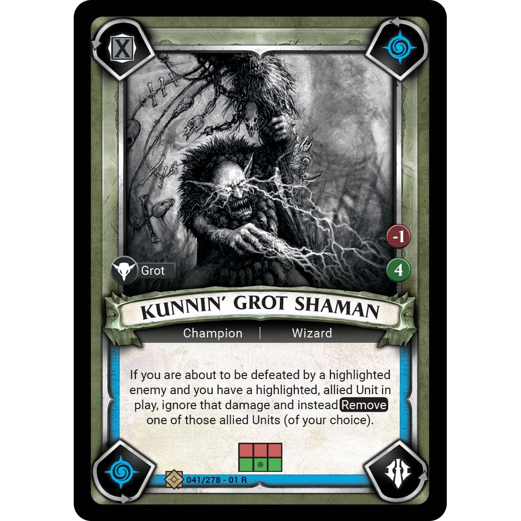 Image for Kunnin' Grot Shaman (Claimed) (041/278) (WHAOSC) - Warhammer Age of Sigmar Champions TCG