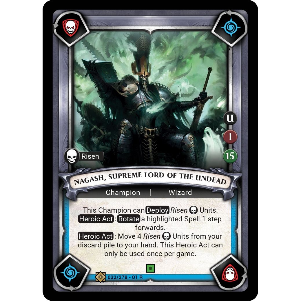 Image for Nagash, Supreme Lord of the Undead (Unclaimed) (032/278) (WHAOSC) - Warhammer Age of Sigmar Champions TCG