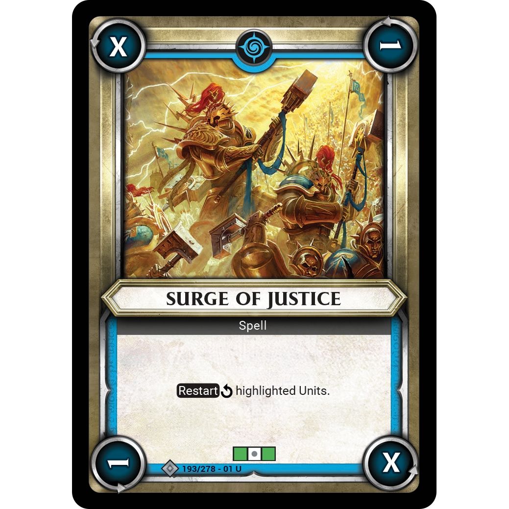Image for Surge of Justice (Unclaimed) (193/278) (WHAOSC) - Warhammer Age of Sigmar Champions TCG