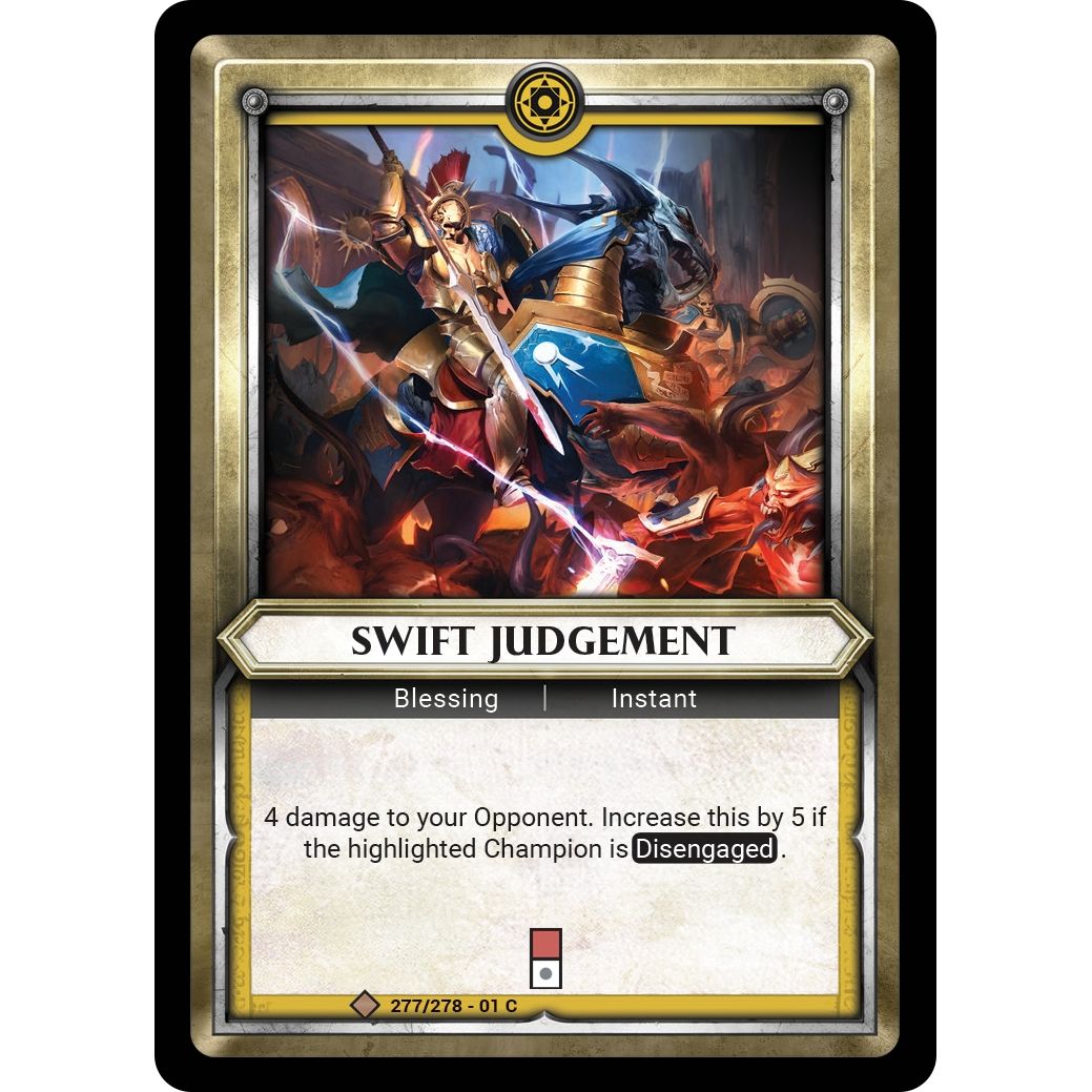 Image for Swift Judgement (Claimed) (277/278) (WHAOSC) - Warhammer Age of Sigmar Champions TCG