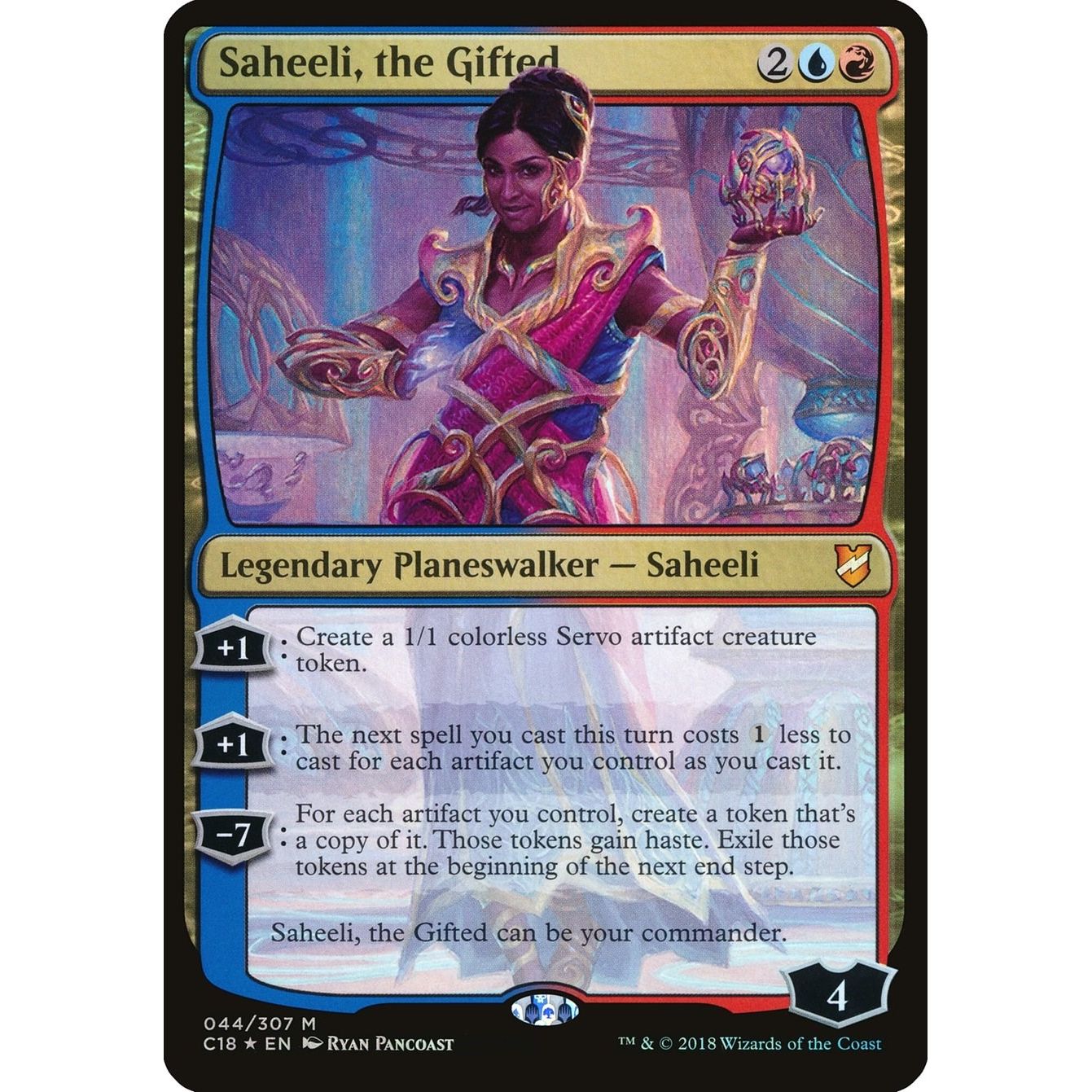 Image for Saheeli, the Gifted (Commander 2018) (44) (OVER) - Magic: The Gathering