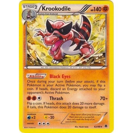 Image for Krookodile - 62/98 (BW Emerging Powers) (062/098) (PR) - Pokemon