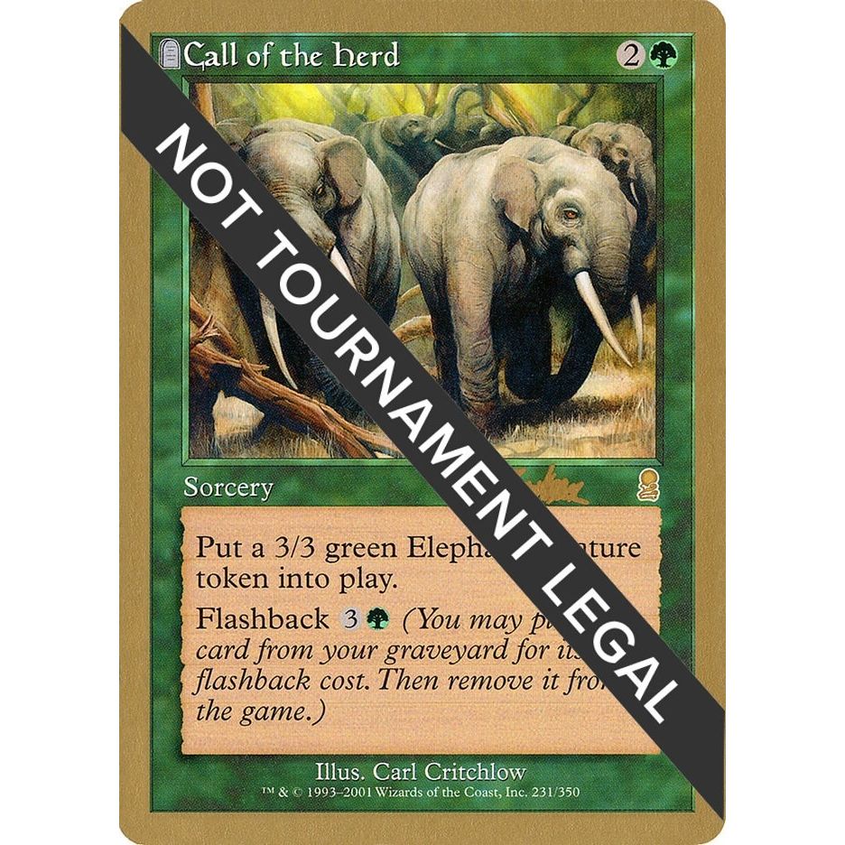 Image for Call of the Herd - 2002 Brian Kibler (ODY) (WCD) - Magic: The Gathering