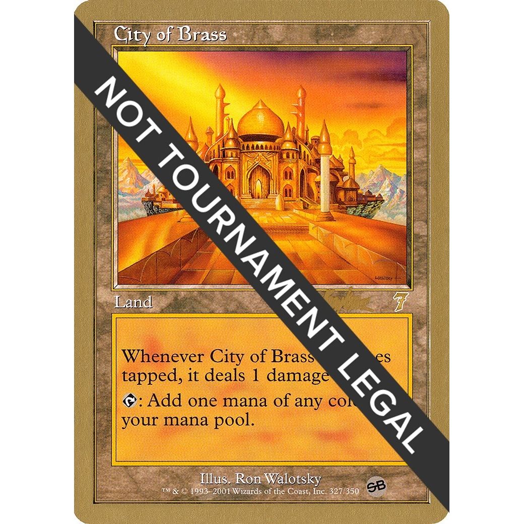 Image for City of Brass - 2002 Brian Kibler (7ED) (SB) (WCD) - Magic: The Gathering