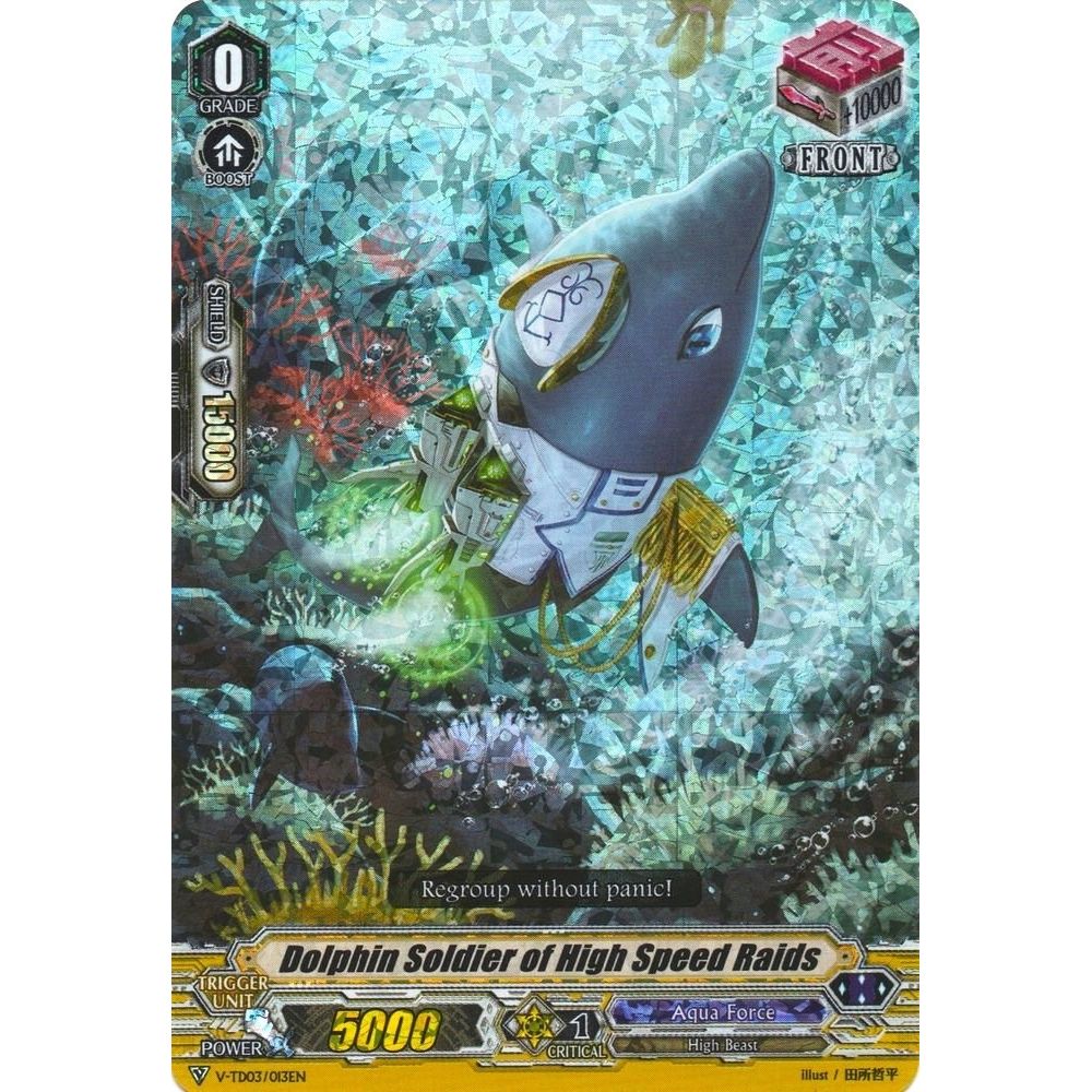 Image for Dolphin Soldier of High Speed Raids (RRR Foil) (V-TD03/013EN) (V-TD03) - Cardfight Vanguard