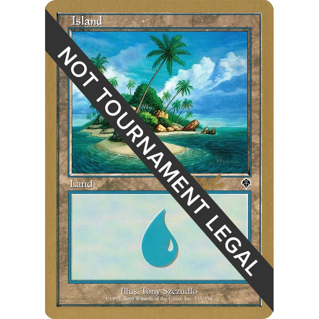 Image for Island (335) - 2002 Carlos Romao (INV) (WCD) - Magic: The Gathering