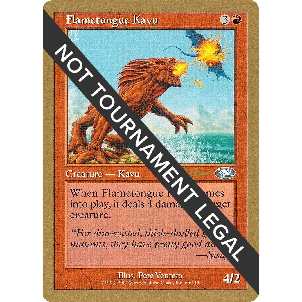 Image for Flametongue Kavu - 2002 Sim Han How (PLS) (WCD) - Magic: The Gathering