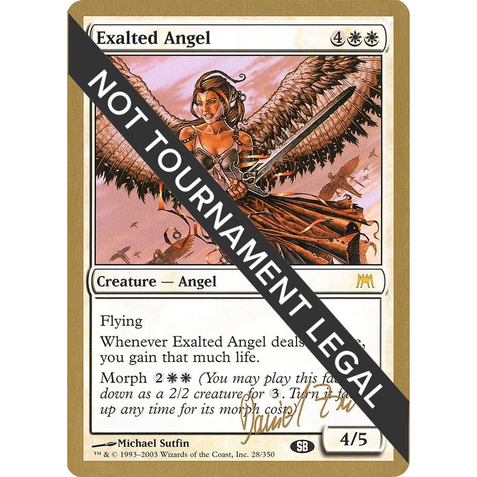Image for Exalted Angel - 2003 Daniel Zink (ONS) (SB) (WCD) - Magic: The Gathering